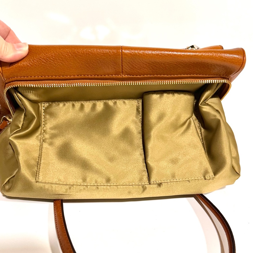 Coach Madison Madeline Large Brown Leather Bag Satchel Front Turn Lock Pocket - Picture 15 of 16